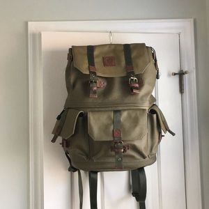 olive Green Langly Camera bag Backpack